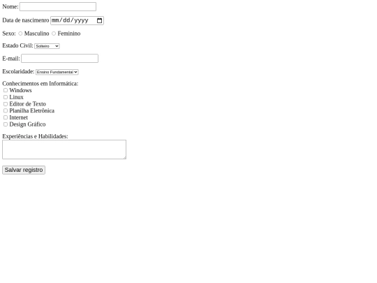 atividade10/formulario2 screenshot