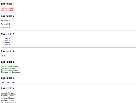 exercicios screenshot