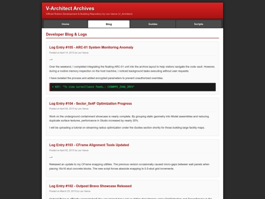 blog screenshot