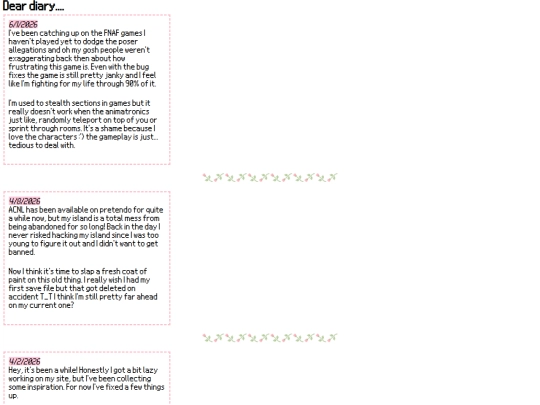 entries screenshot