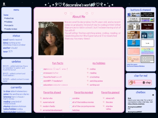 bio screenshot