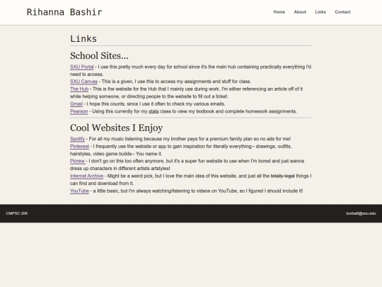 pages/links screenshot
