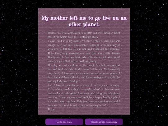 confessions/confession2 screenshot