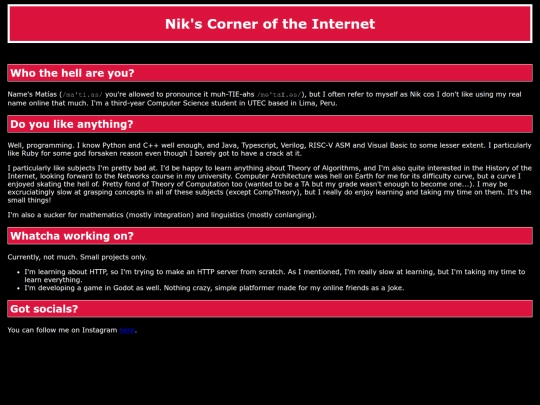 index screenshot
