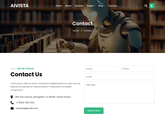 Aivista/contact screenshot