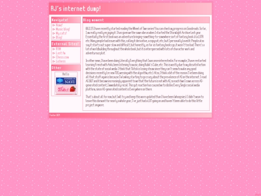 blog screenshot