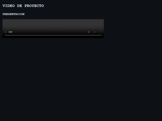 proyecto/videoproyecto screenshot