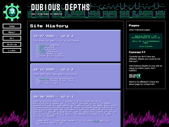 history screenshot