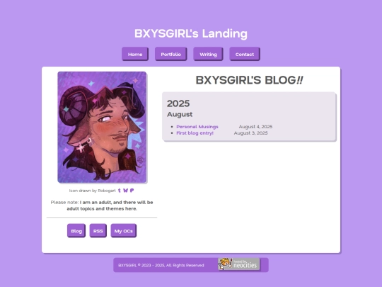 blog screenshot