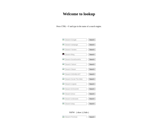 index screenshot