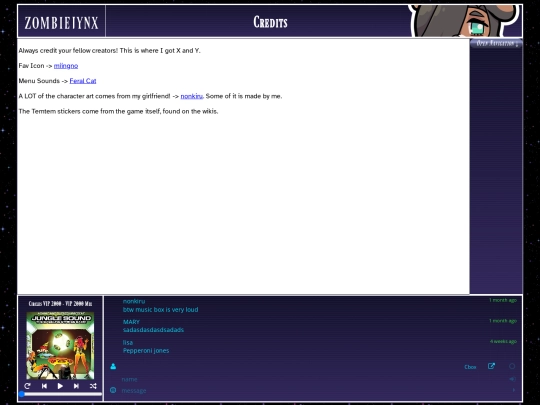 credits screenshot