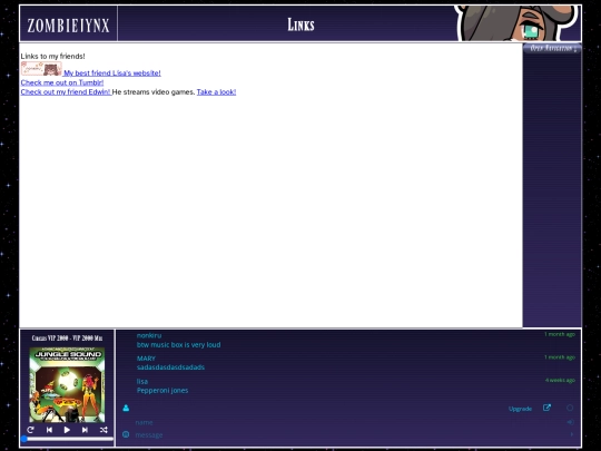 links screenshot