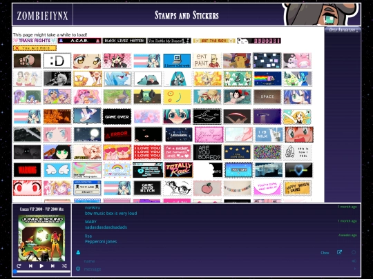 stickers and stamps screenshot