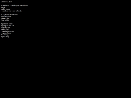 lyrics/originalsin screenshot