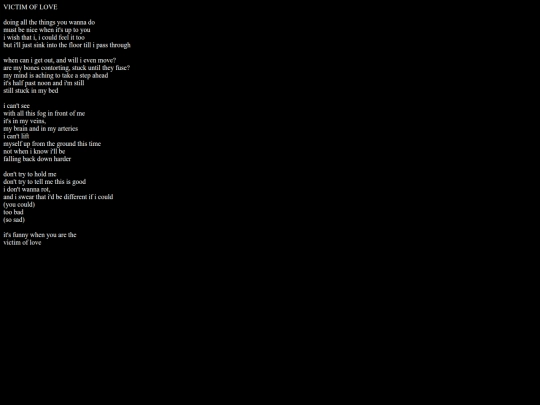lyrics/victimoflove screenshot
