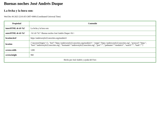 modulo3 screenshot