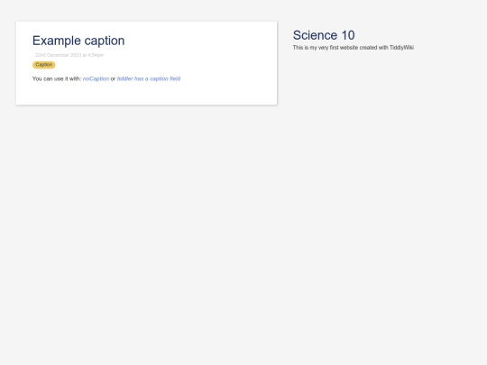Hello/Example caption screenshot