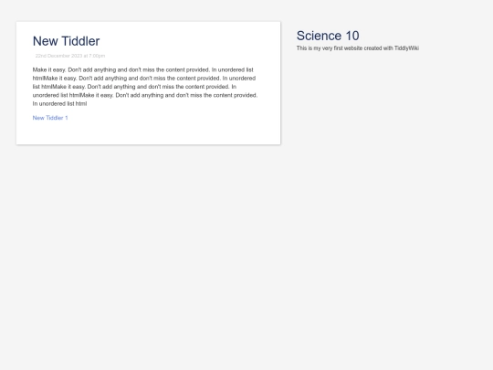 Hello/New-Tiddler screenshot