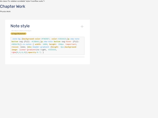 Works/Note style screenshot