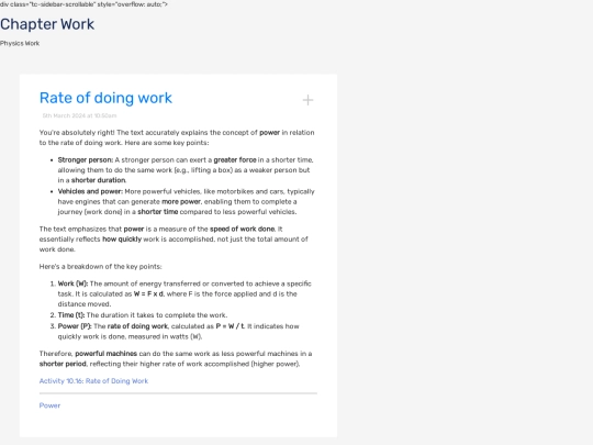 Works/Rate of doing work screenshot