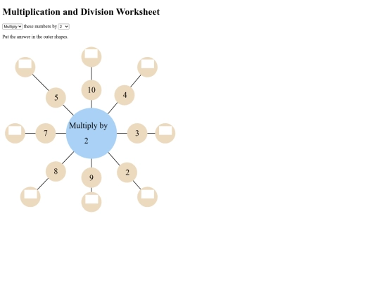 mult and div/My-Multiplication and Division Worksheet screenshot