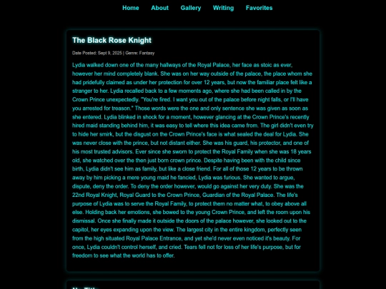 writing screenshot