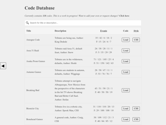 codes screenshot