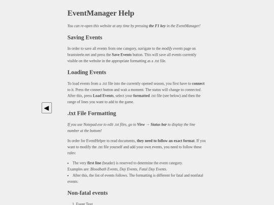 static/EventManagerHelp screenshot