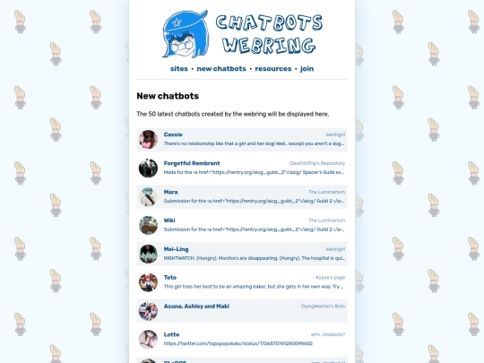 new_chatbots screenshot