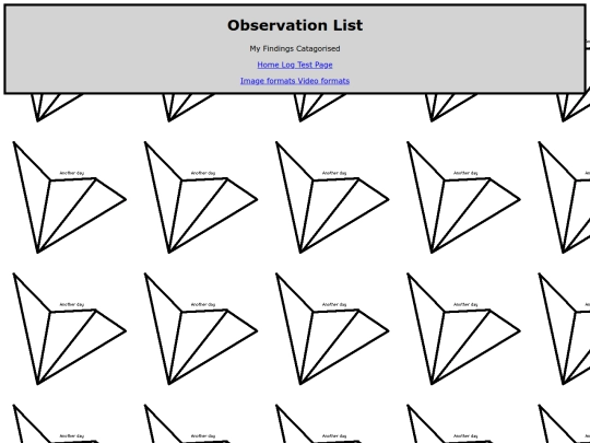 observations screenshot