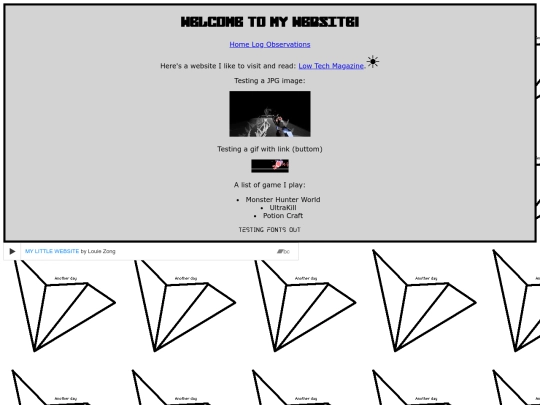 testpage screenshot