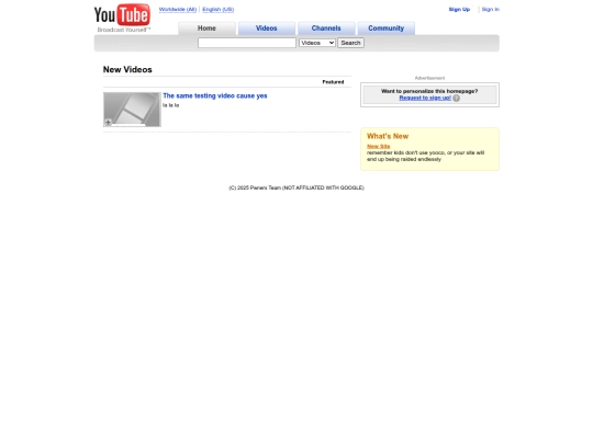 oldyoutube screenshot