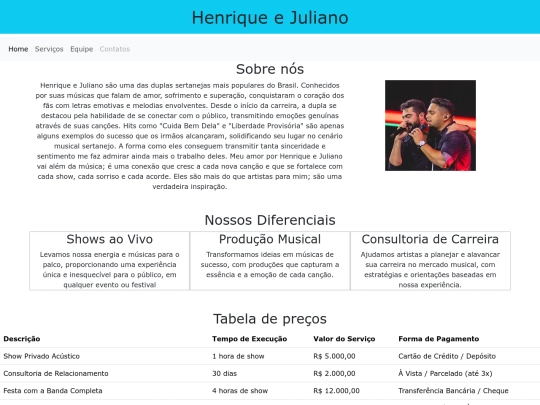 trabalhoBootstrap screenshot