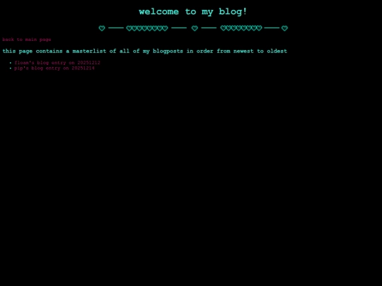 blog/bloghome screenshot