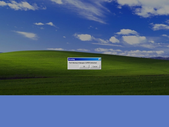 html/warning screenshot