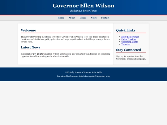 website screenshot