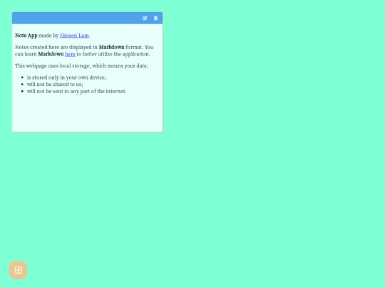 projects/note screenshot