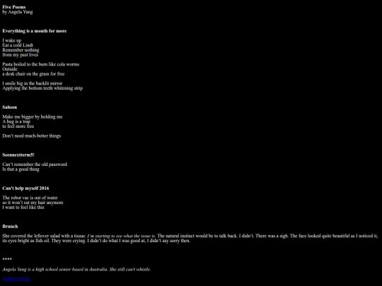 FivePoems_AngelaYang screenshot
