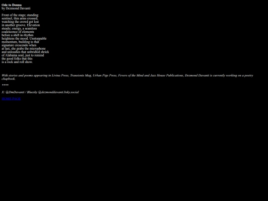 OdeToDonna screenshot