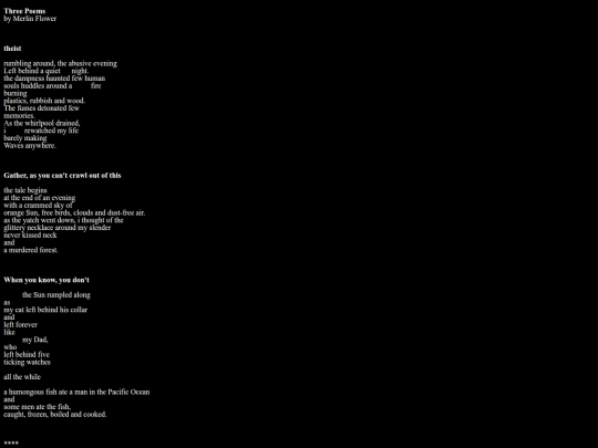 ThreePoems_MerlinFlower screenshot