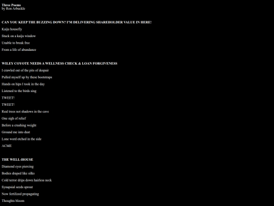 ThreePoems_RonArbuckle screenshot