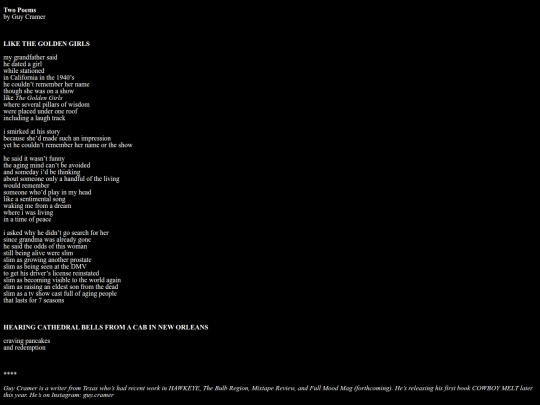 TwoPoems_GuyCramer screenshot