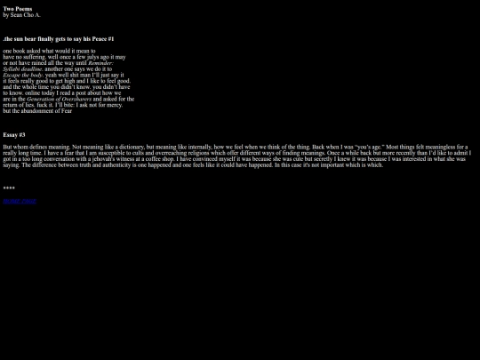 TwoPoems_SeanChoA screenshot