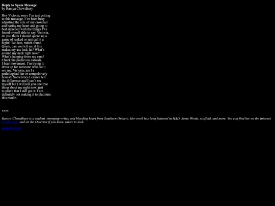 spam screenshot