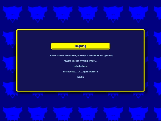 dogblog screenshot