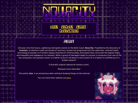 novacity/about screenshot