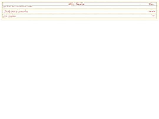 pages/blog/archive screenshot