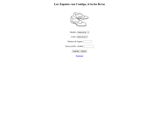 unidad2/formulario-zapato screenshot