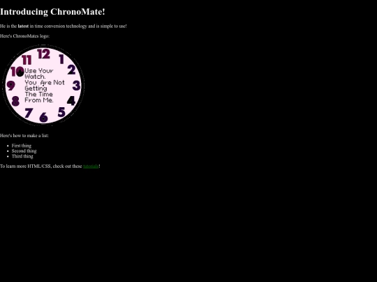 ChronoMate/introduction screenshot