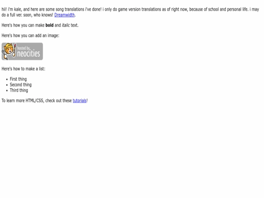 index screenshot